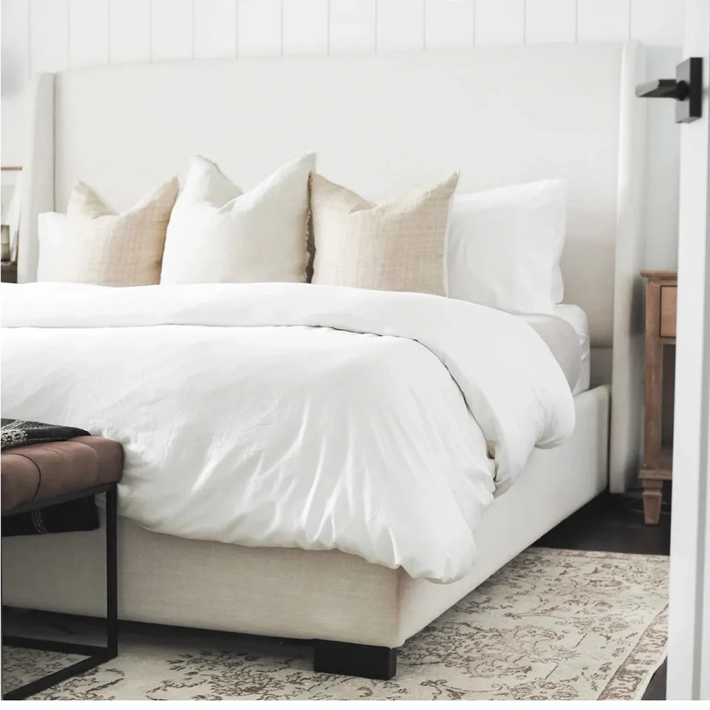 Simply Organic Bamboo comforter white king + duvet cover